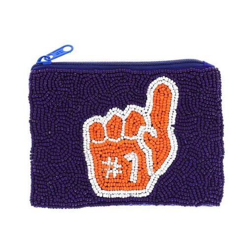 #1 Hand Seed Beaded Coin Purse | Game Day Bags - Image 3
