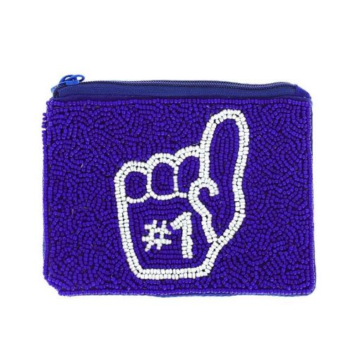 #1 Hand Seed Beaded Coin Purse | Game Day Bags - Image 5