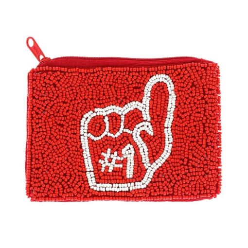 #1 Hand Seed Beaded Coin Purse | Game Day Bags - Image 6