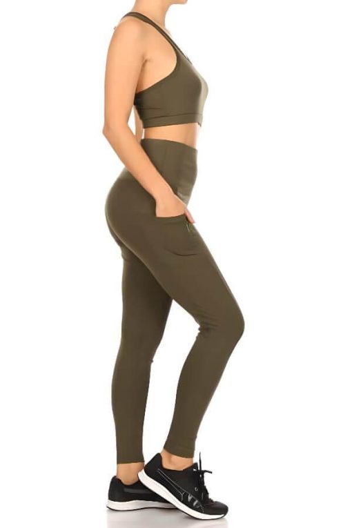 2-Piece Sports Bra and Tummy Control Athleisure Set - Image 5