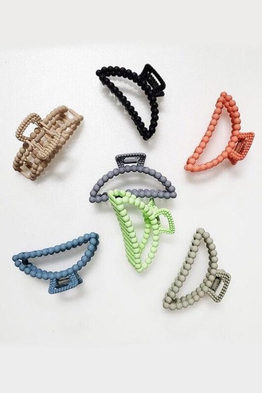 Acrylic Matte Bauble Hair Claw-Rectangle - Image 6