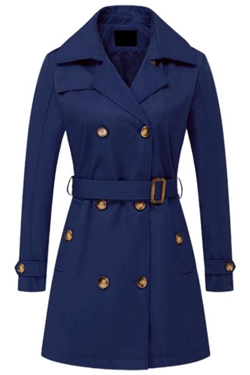 Women's Lightweight Double-Breasted Trench Coat