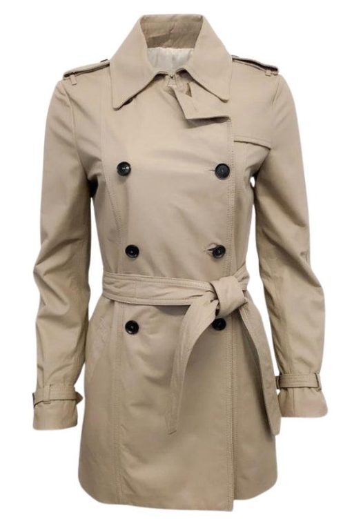 Women's Lightweight Double-Breasted Trench Coat - Image 3