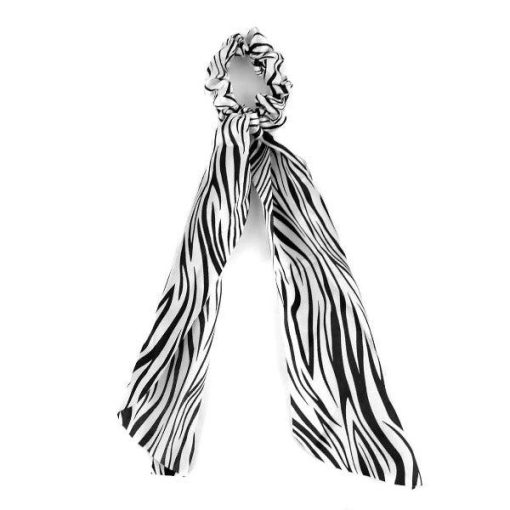 Printed Scrunchies - Scrunchie Ribbon Hair Tie - Image 3