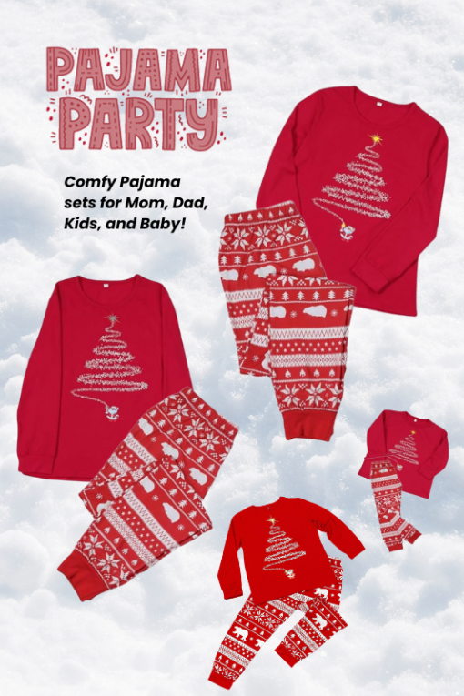 Baby Home for the Holidays Christmas Print Pajamas - Image 6