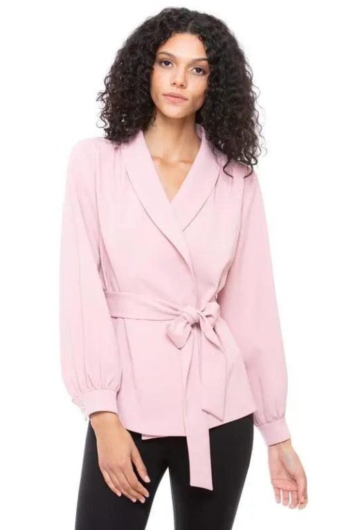 Crepe Blazer Jacket - Lightweight Blazer Jacket Women - Image 3