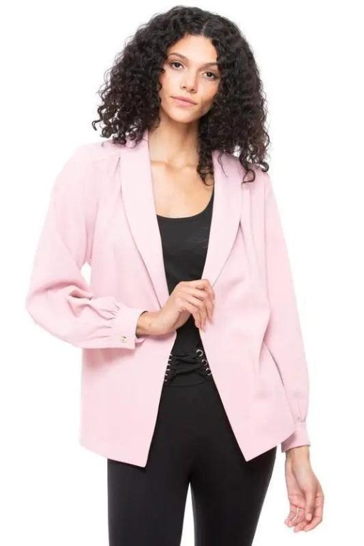 Crepe Blazer Jacket - Lightweight Blazer Jacket Women - Image 4