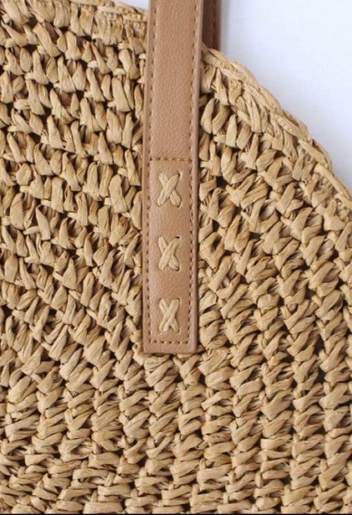 Bali Round Straw Handbag - Image 6