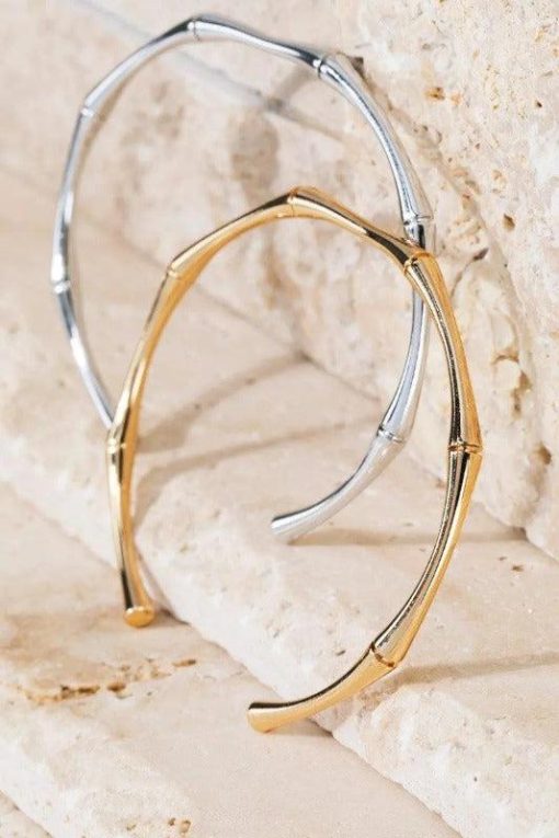 Bamboo Cuff Bracelet | Women's Cuff Bracelets - Image 3