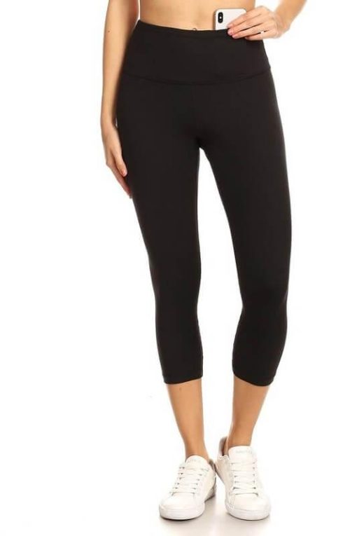 Black Yoga Capri Leggings | Women's Athleisure