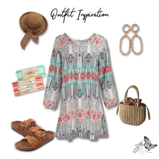 Boho Dress with Pom Details | Womens Summer Dresses - Image 6