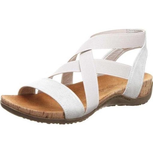 Brea Bearpaw Sandals-Silver | Womens Casual Shoes - Image 3