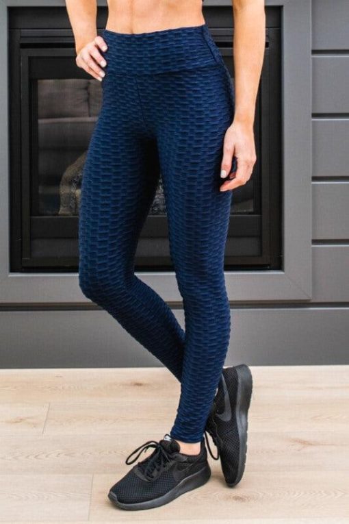 Bum Scrunch Textured Leggings | Women's Leggings - Image 4