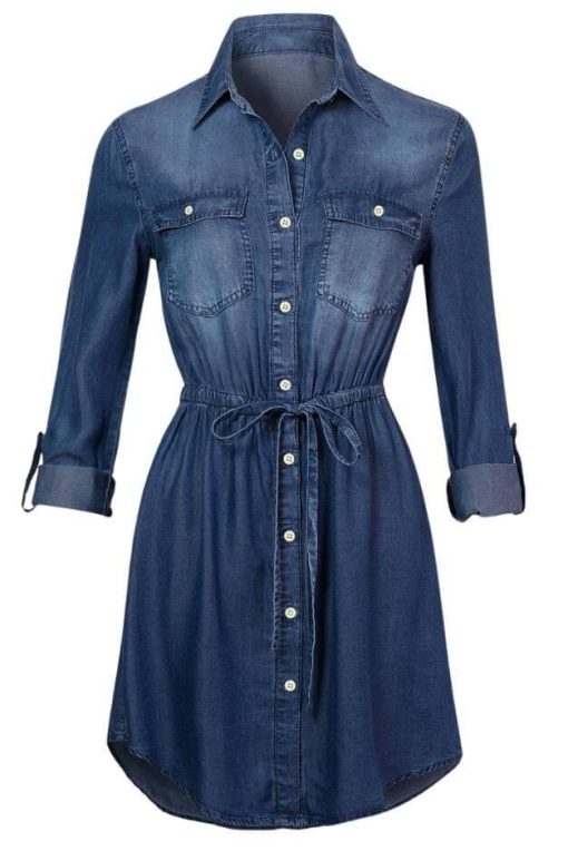 Denim Chambray Dress | Mature Women's Dresses