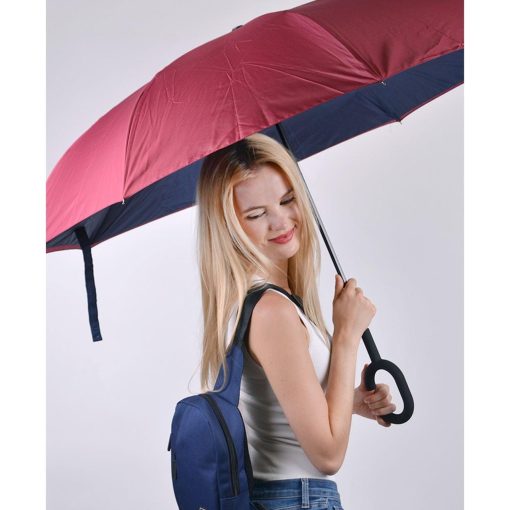 Collegiate Collection Parquet Inverted Umbrella - Image 3