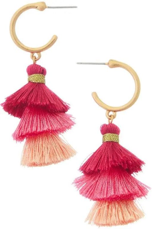 Color Me Pretty Pom Earrings Jewelry
