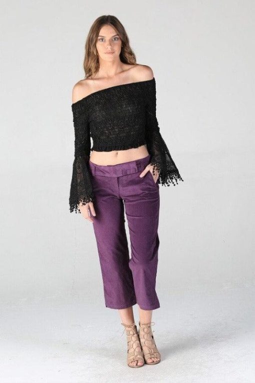 Corduroy Capris Pants | Women's Capris - Image 4