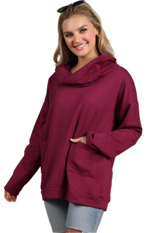 Cowl Neck Tunic with Pockets Jolie Vaughan Mature Women's Online Clothing