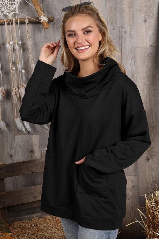 Cowl Neck Tunic with Pockets Jolie Vaughan Mature Women's Online Clothing - Image 4