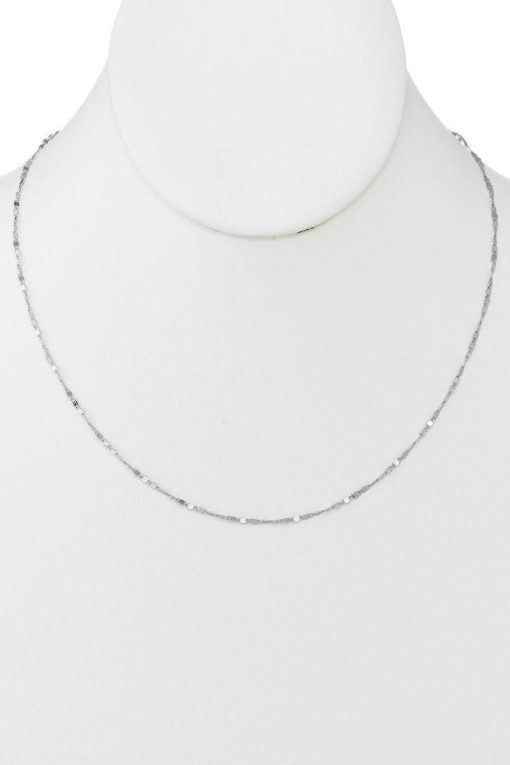 Shop Our Elegant Gold & Silver Necklaces - Dainty Flat Round Necklace - Image 3