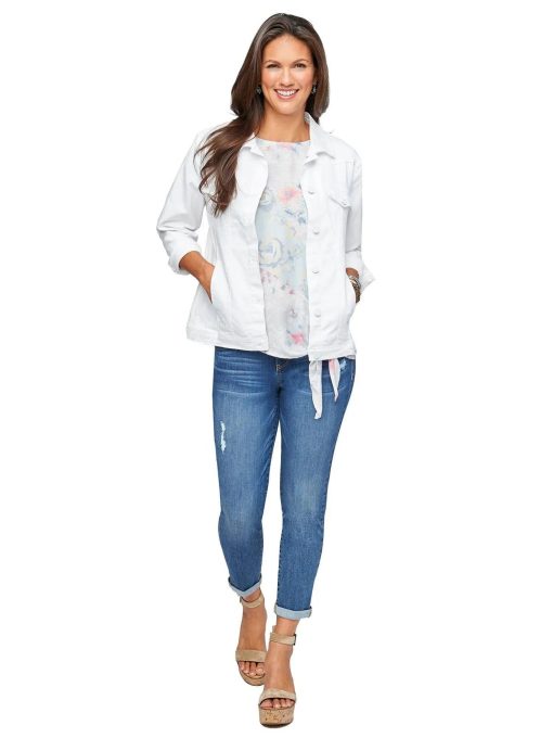 Democracy Denim Jacket | Mature Women's Denim Clothing - Image 3