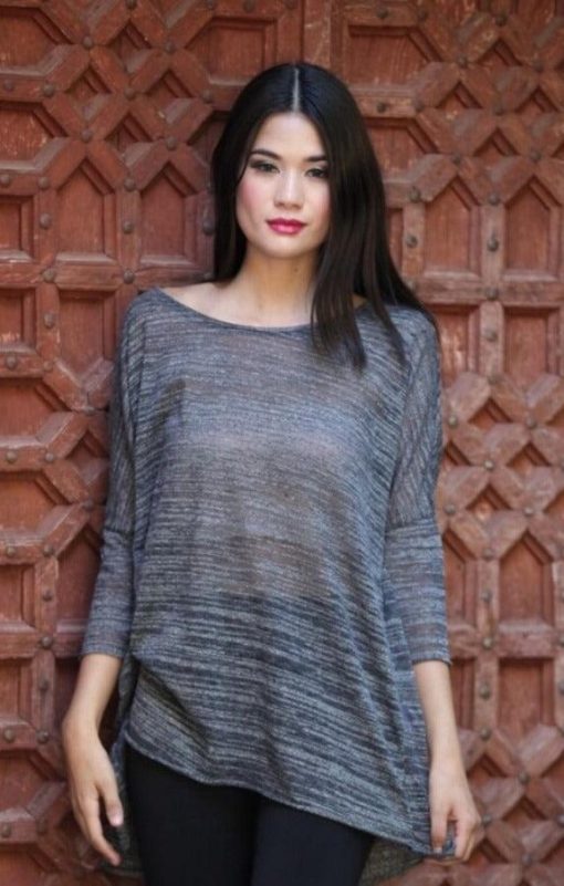 Dolman Sleeve Slub Top | Tunic Tops