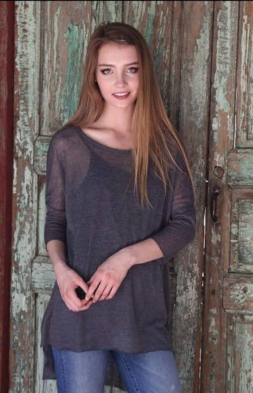 Dolman Sleeve Slub Top | Tunic Tops - Image 4