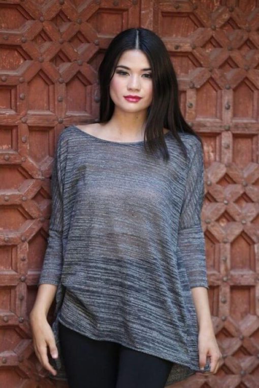 Dolman Sleeve Slub Top | Tunic Tops - Image 6