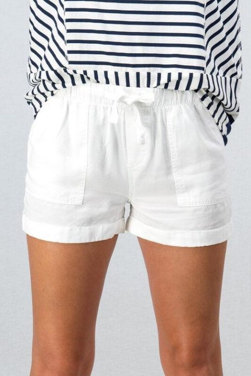 Drawstring Tencel Shorts | Women's Drawstring Shorts