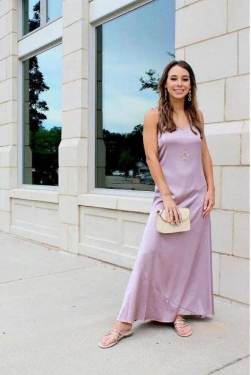 Dreaming Satin Maxi Slip Dress Dresses - Image 5