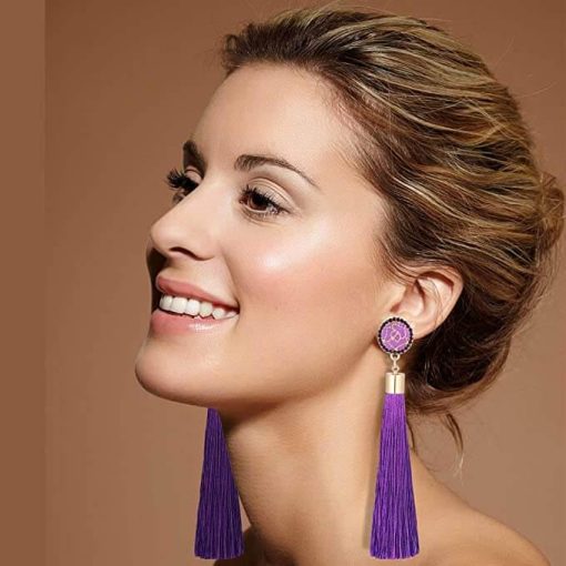 Elegant Boho Long Tassels Dangle Earrings - Image 3