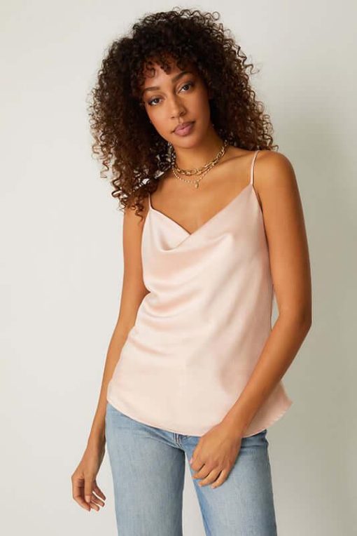 Elegant Women's Basic Cowl Neck Cami - Image 3