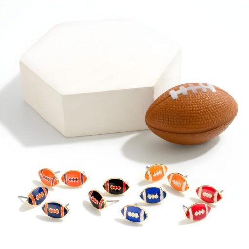 Epoxy Football Stud Earrings | Stud Earrings