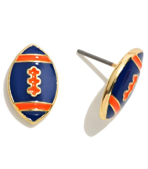 Epoxy Football Stud Earrings | Stud Earrings - Image 3