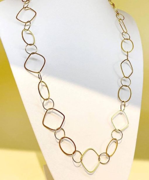 Everyday Gold Loop Long Necklace - Image 3