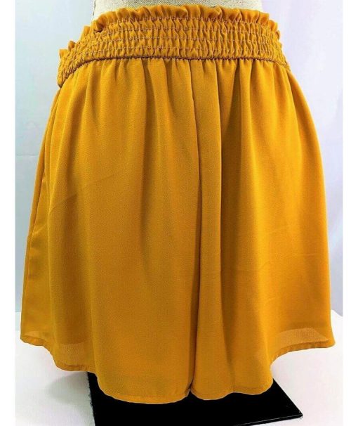 Flowy Smocked Waist Shorts | Lined Shorts Gameday - Image 3