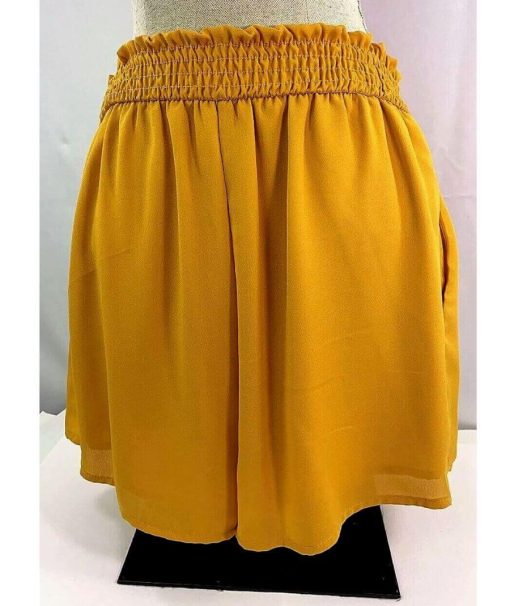 Flowy Smocked Waist Shorts | Lined Shorts Gameday - Image 4