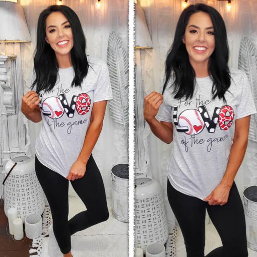 For the Love of the Game Baseball Graphic Tee - Image 3