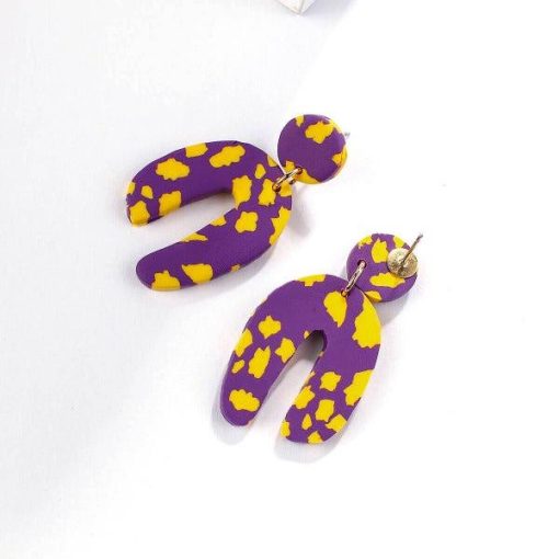 Gameday Glory Polymer Clay Arch Earrings
