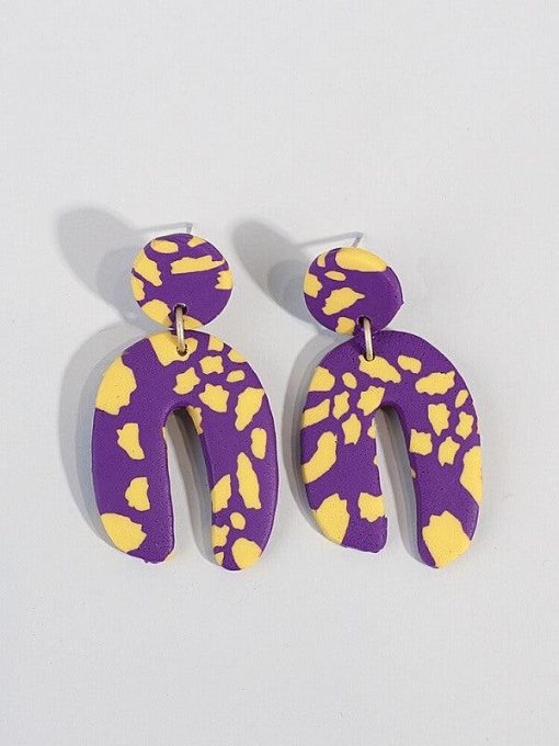 Gameday Glory Polymer Clay Arch Earrings - Image 3