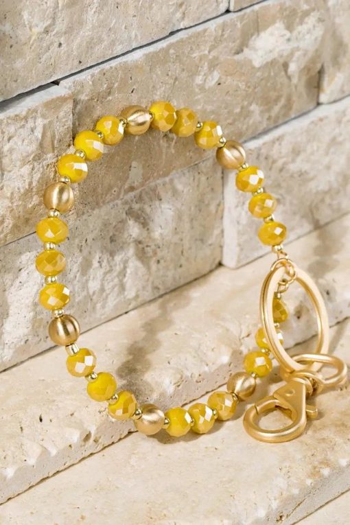 Glass Beaded Beauty Key Ring Bracelet - Image 4