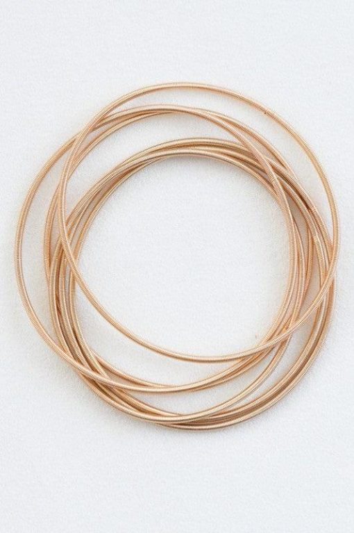Gold Guitar String Bracelet Set - Image 4