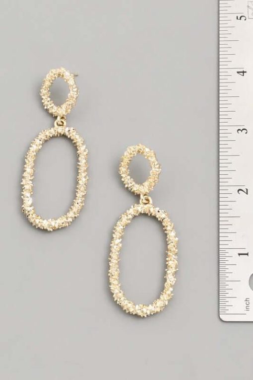 Ring Ring Oval Drop Earrings Jewelry - Image 4