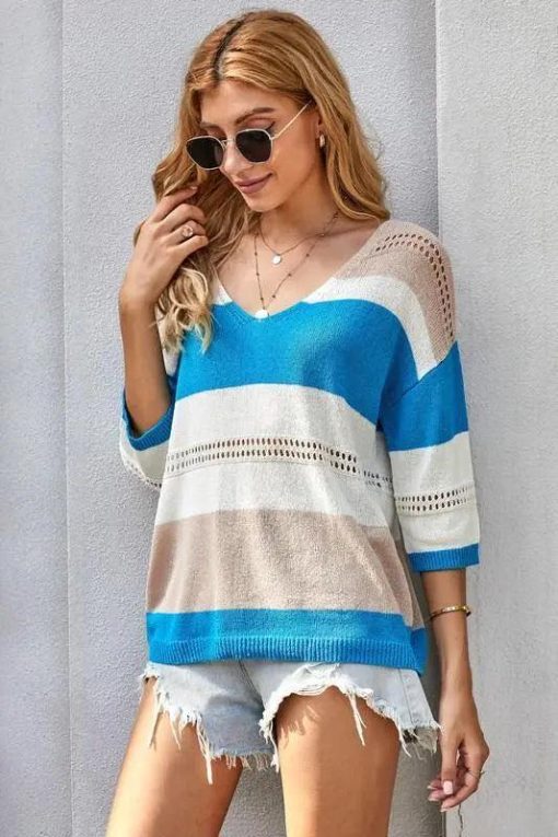 Grace Casual Loose Knit Sweater Mature Women's Clothing Boutique