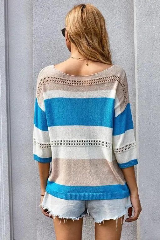 Grace Casual Loose Knit Sweater Mature Women's Clothing Boutique - Image 5