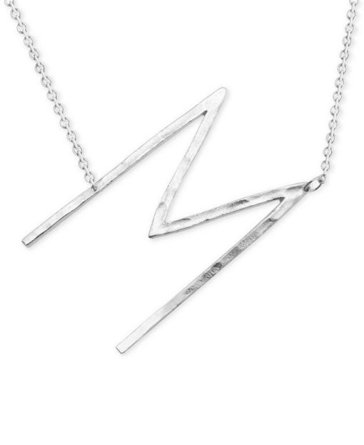 Hammered Initial Necklace Jewelry