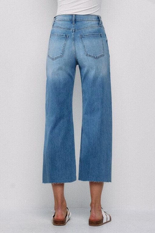 High Rise Crop Wide Leg Jeans | Sneak Peek Denim - Image 6