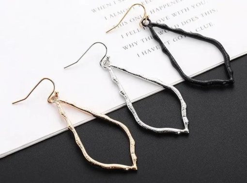 Hollow Waterdrop Dangle Earrings Jewelry