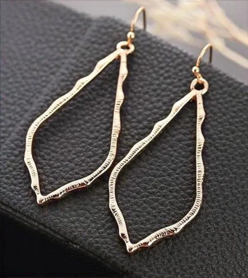 Hollow Waterdrop Dangle Earrings Jewelry - Image 5