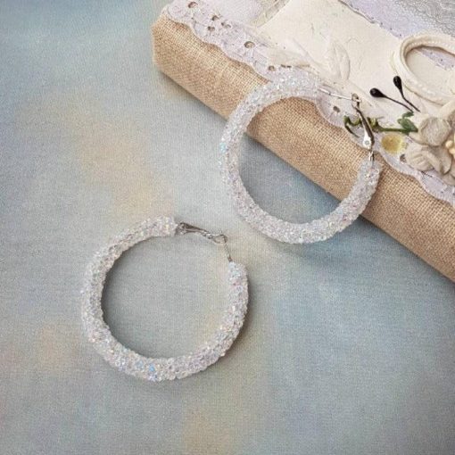Iced Hoop Earrings